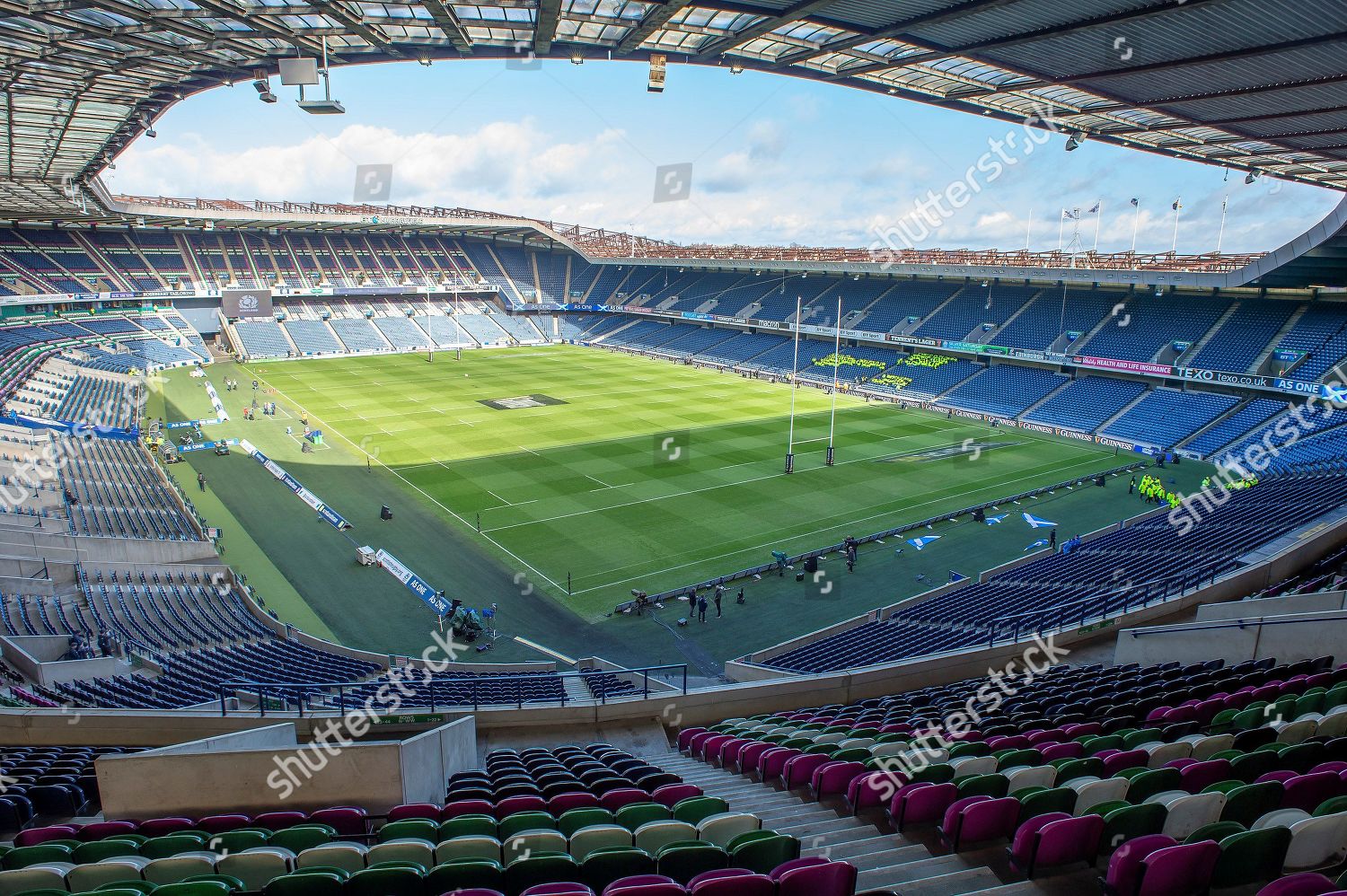 General View Inside Bt Murrayfield Stadium Editorial Stock Photo ...