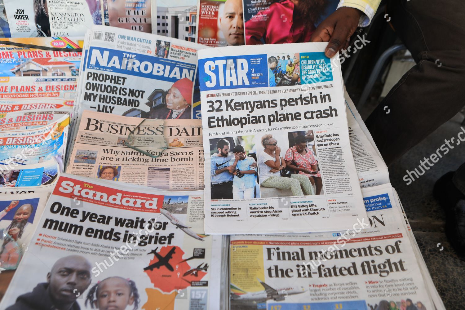 Kenyan Newspaper Vendor Sells Local Newspaper Headline Editorial Stock Photo Stock Image Shutterstock