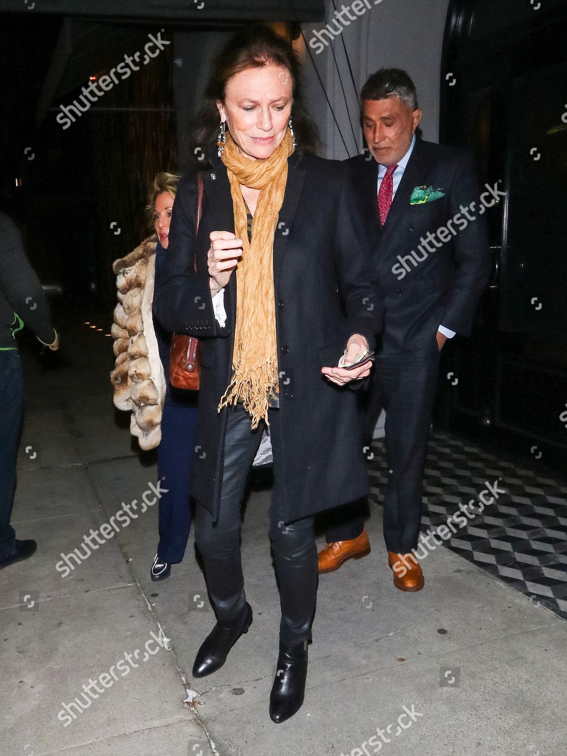 Jacqueline Bisset Outside Craigs Restaurant West Editorial Stock Photo