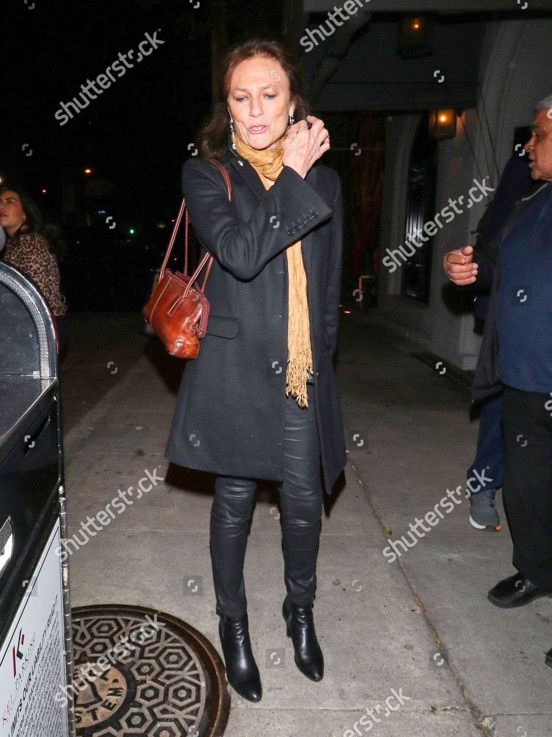 Jacqueline Bisset outside Craigs Restaurant West Hollywood Editorial