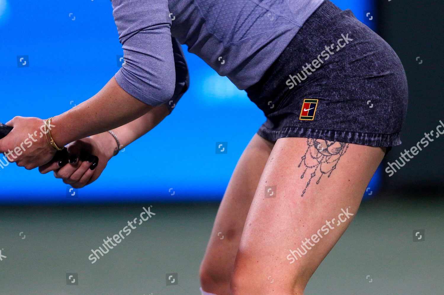 Leg Tattoo Elina Svitolina Ukraine Editorial Stock Photo Stock Image