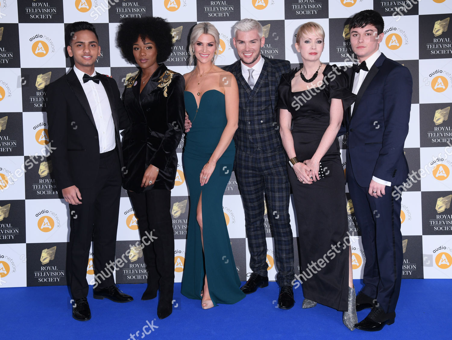 Hollyoaks cast members Ijaz Rana Rachel Adedeji Editorial Stock Photo