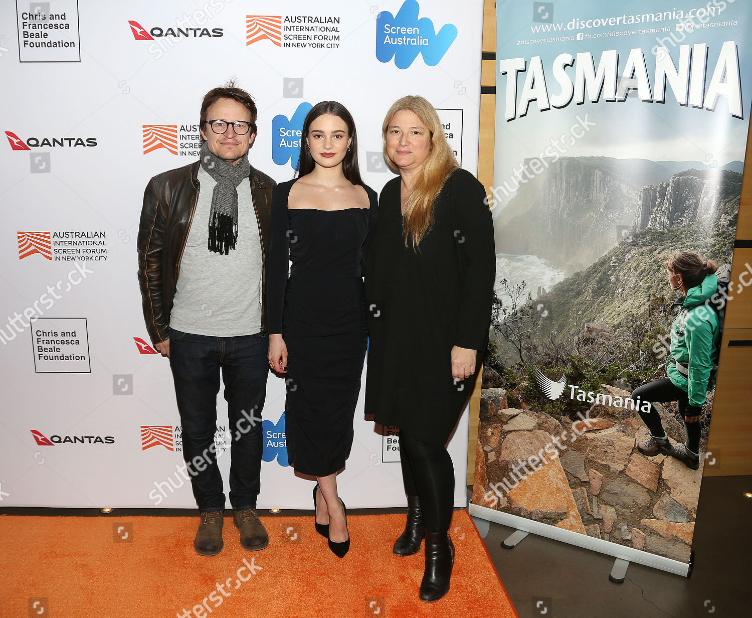 Damon Herriman Aisling Franciosi Bruna Papandrea Editorial Stock Photo 