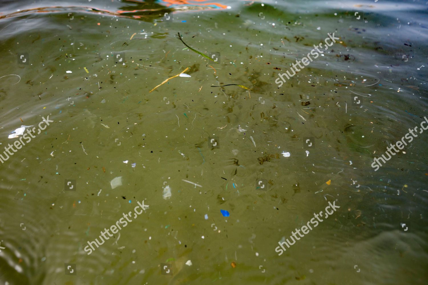 Microplastics Atlantic Ocean Off 400yearold Village Editorial Stock