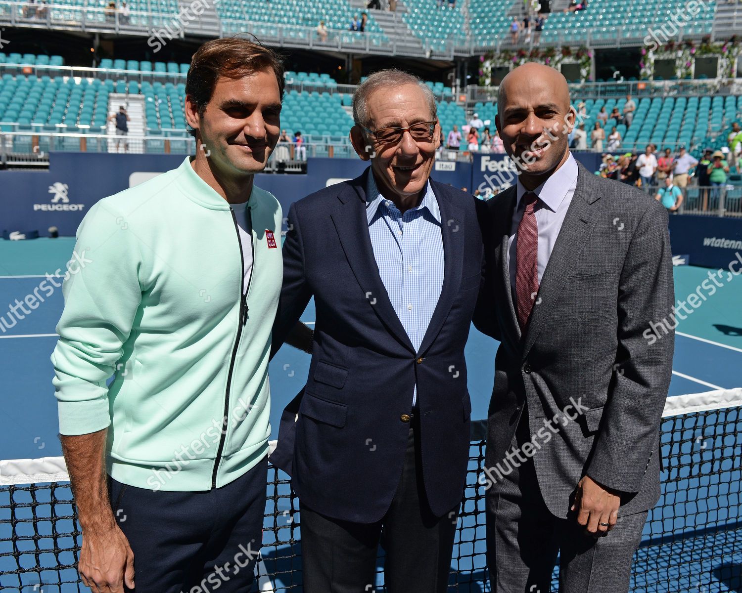 Roger Federer Stephen M Ross James Blake Editorial Stock Photo