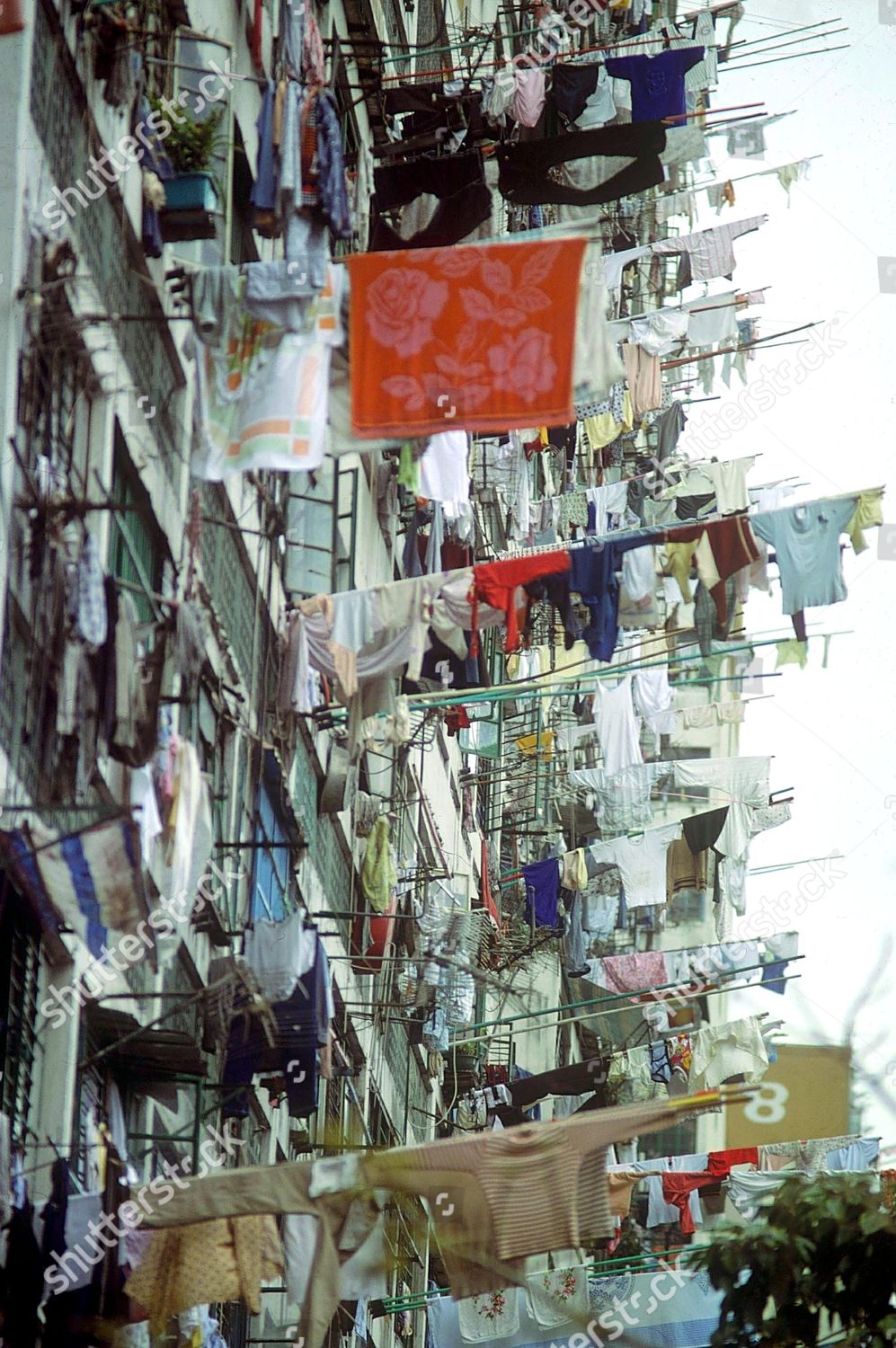 Washing Lines Hanging Slums Editorial Stock Photo Stock Image Shutterstock