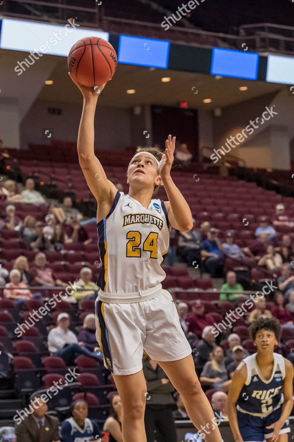 Marquette Golden Eagles Guard Selena Lott 24 Editorial Stock