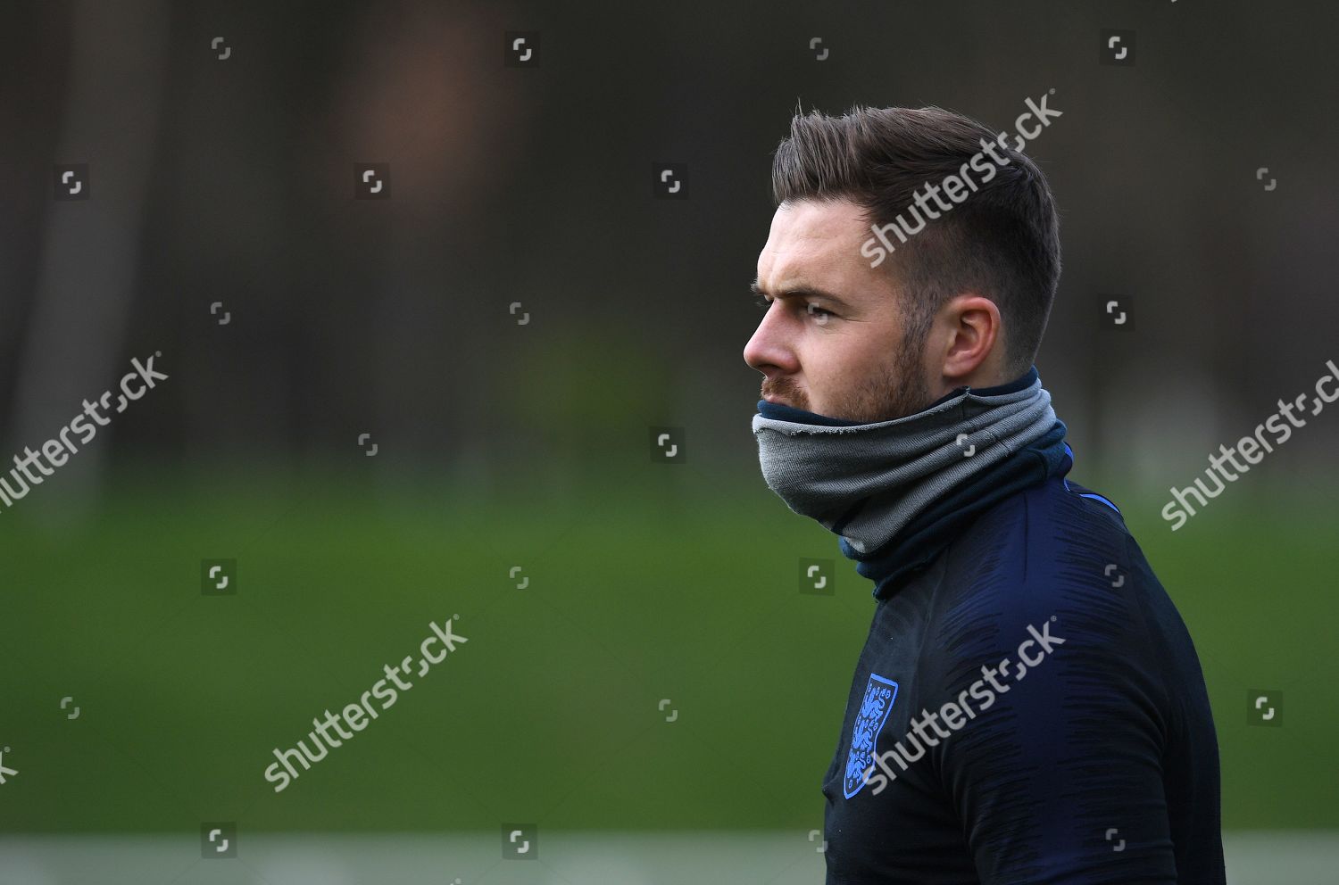 Jack Butland Goalkeeper England Arrives Training Editorial Stock Photo ...