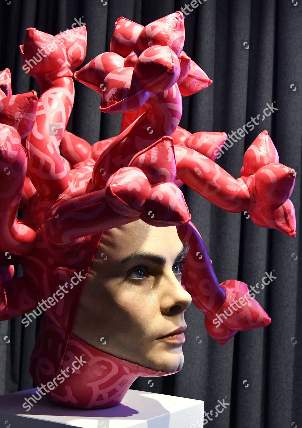 Cara Delevingne Sculpture Olympe Editorial Stock Photo - Stock Image