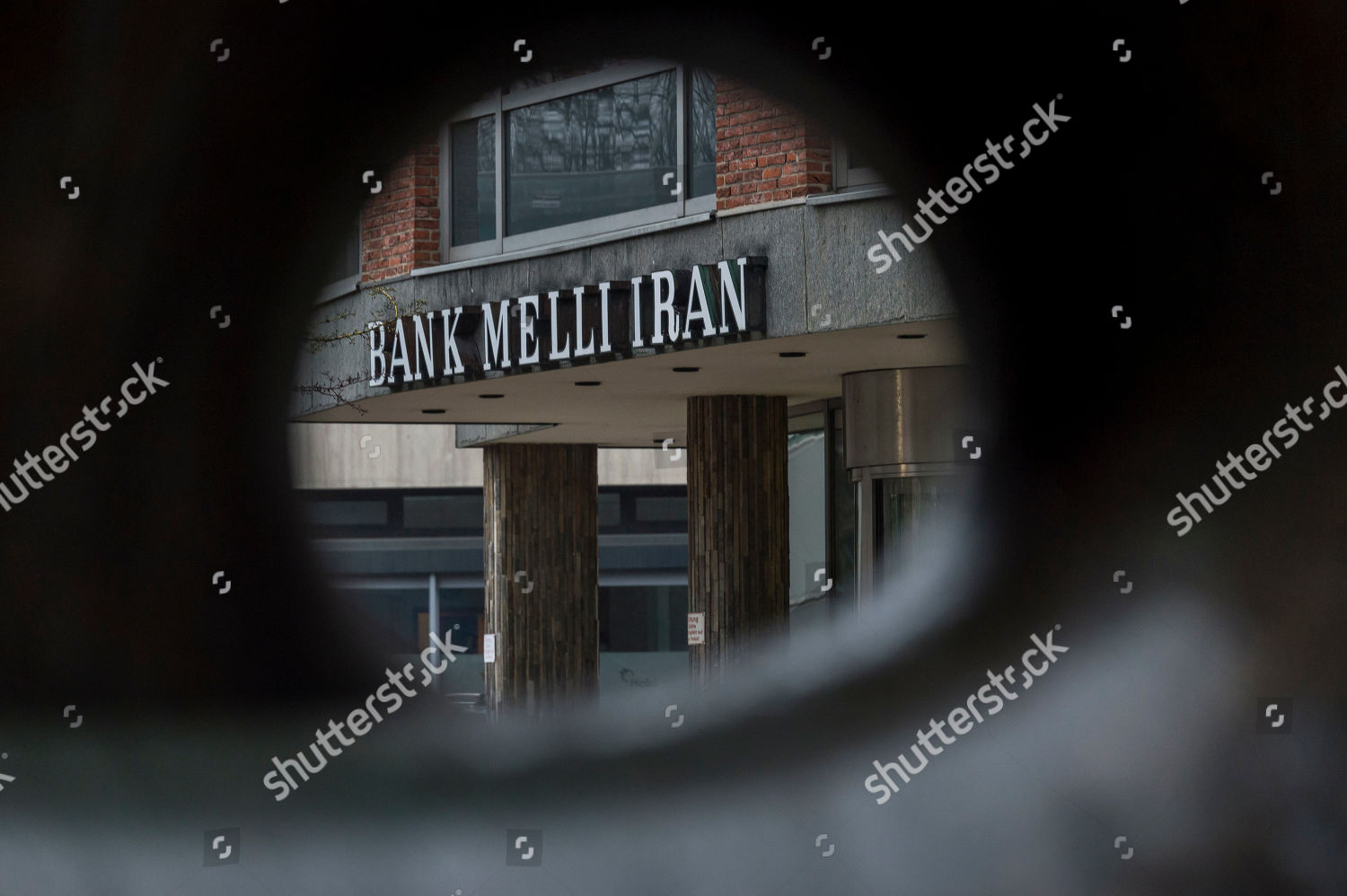 Branch Iranian Bank Bank Melli Iran Hamburg Editorial Stock Photo