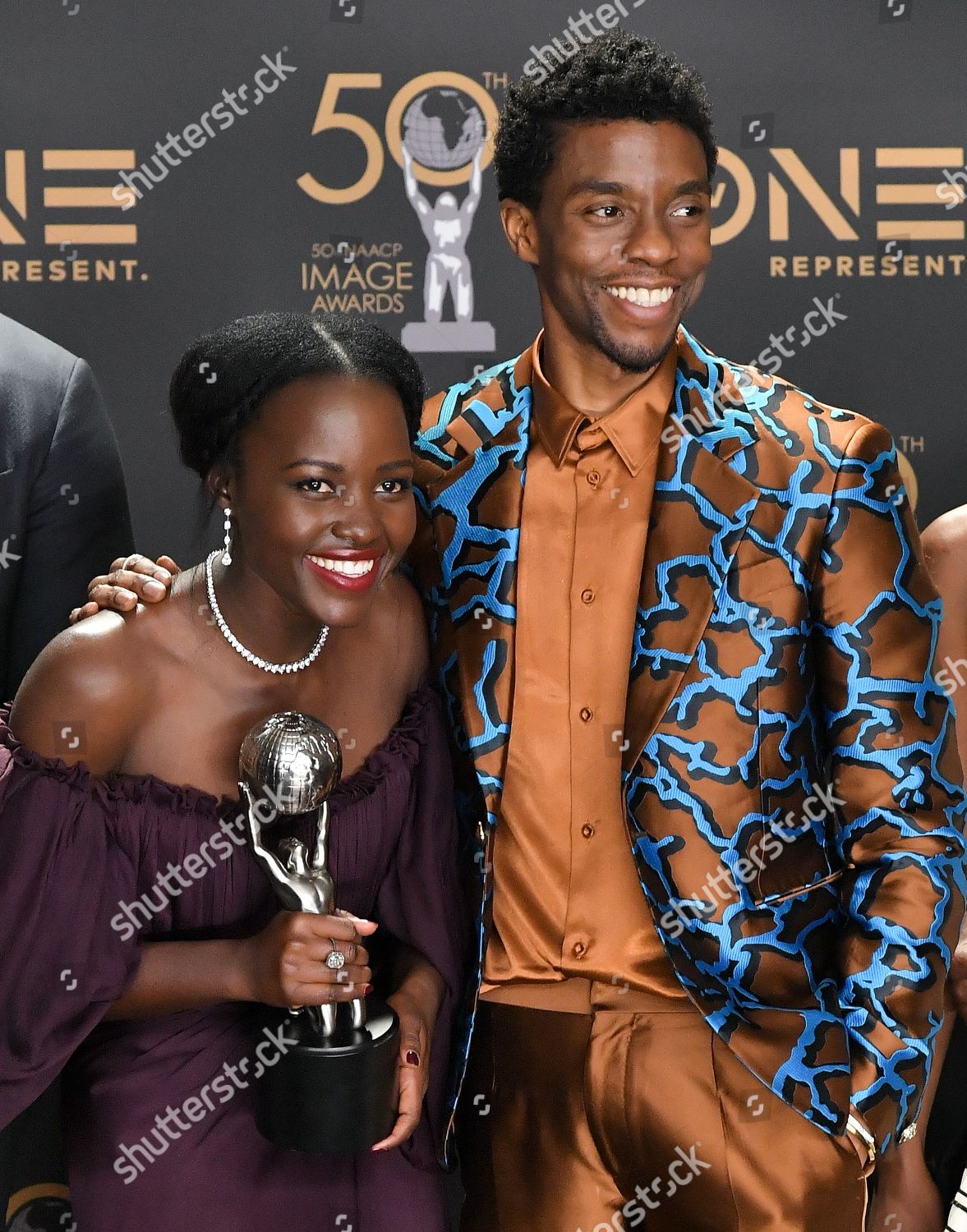 Lupita Nyongo Chadwick Boseman Editorial Stock Photo ...