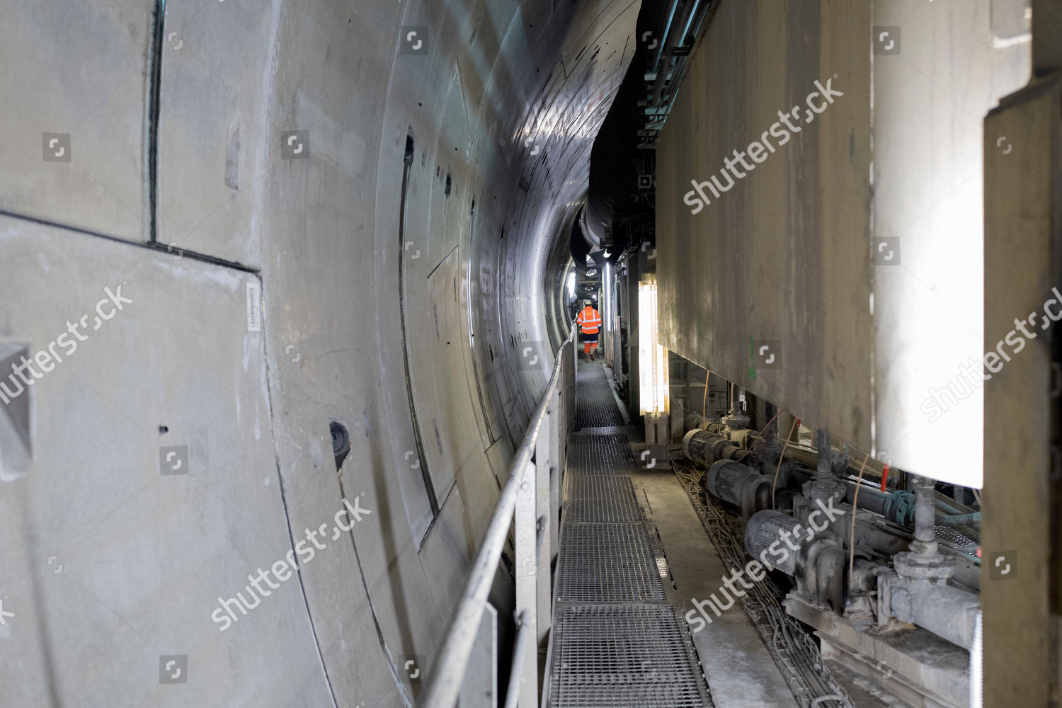 Construction Turin Lyon Highspeed Rail Tunnel Editorial Stock Photo ...