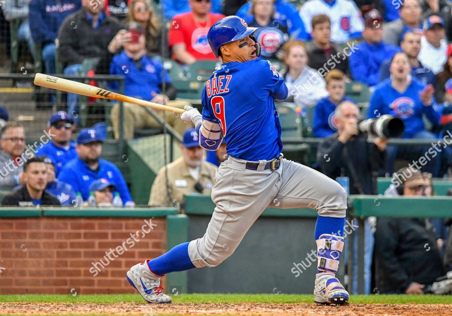 Mar 31, 2019: Chicago Cubs shortstop Javier Baez #9 jersey with