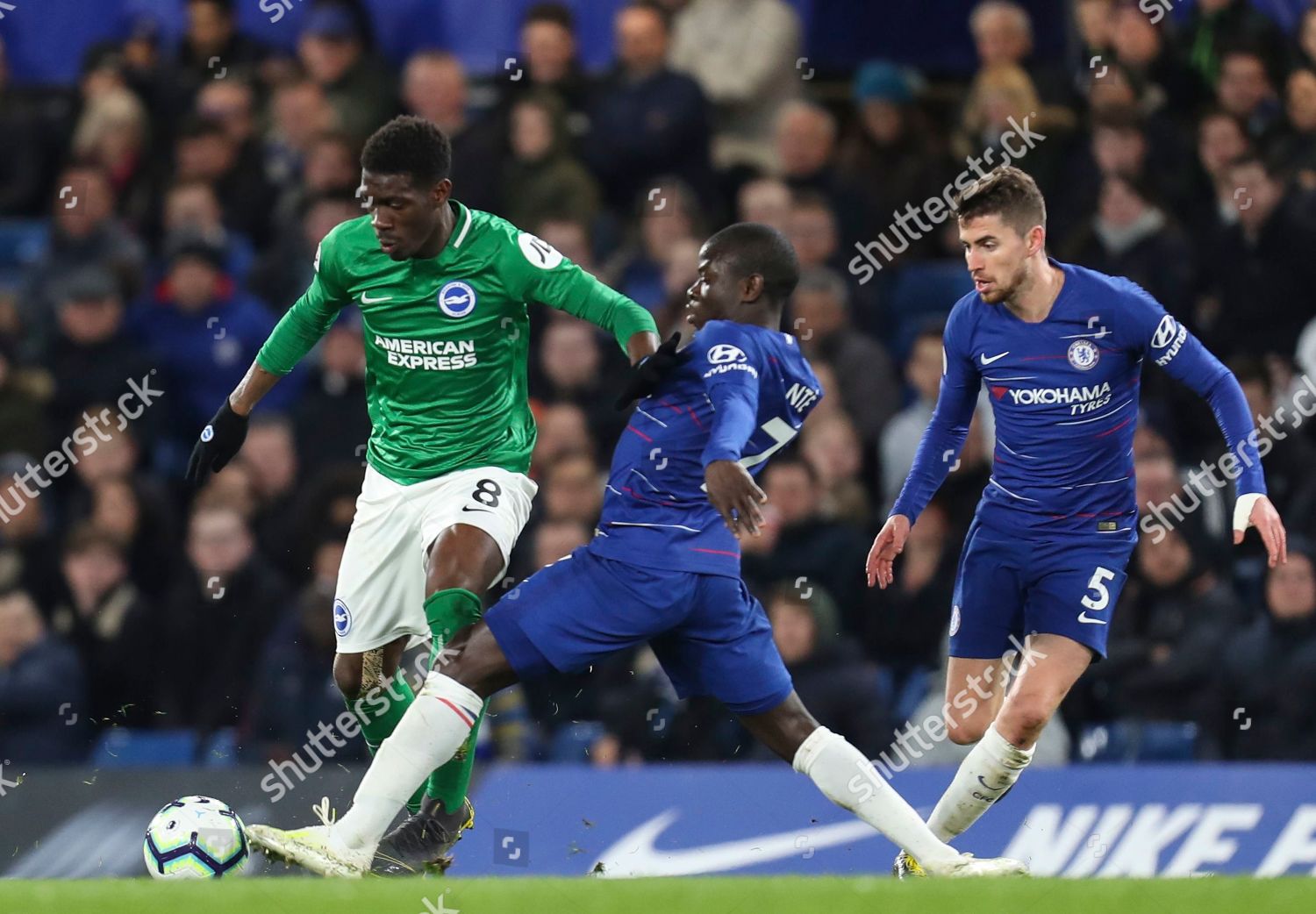 Ngolo Kante Chelsea Tackles Yves Bissouma Editorial Stock Photo - Stock ...