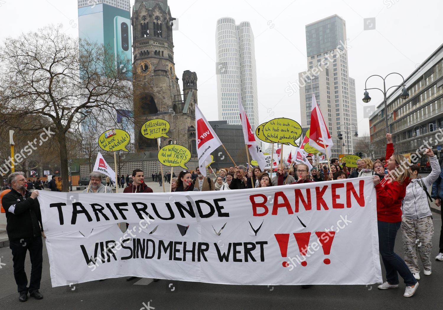 Members German United Services Trade Union Ver Editorial Stock