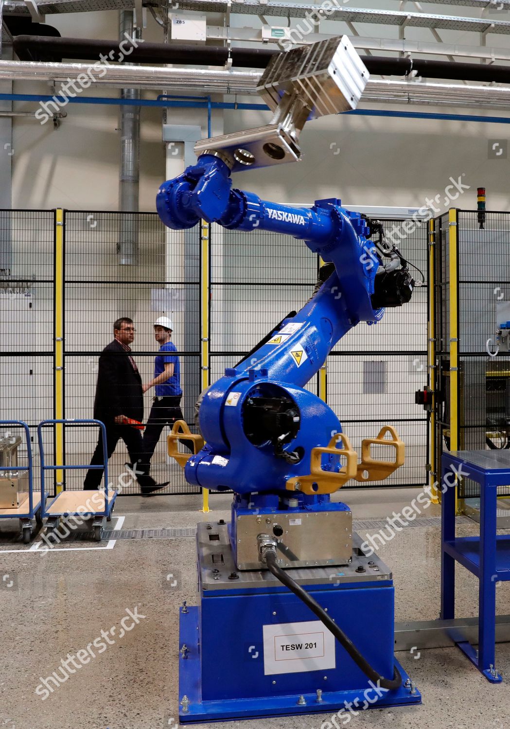 Workers Pass Near By Robot New Japanese Editorial Stock Photo Stock Image Shutterstock