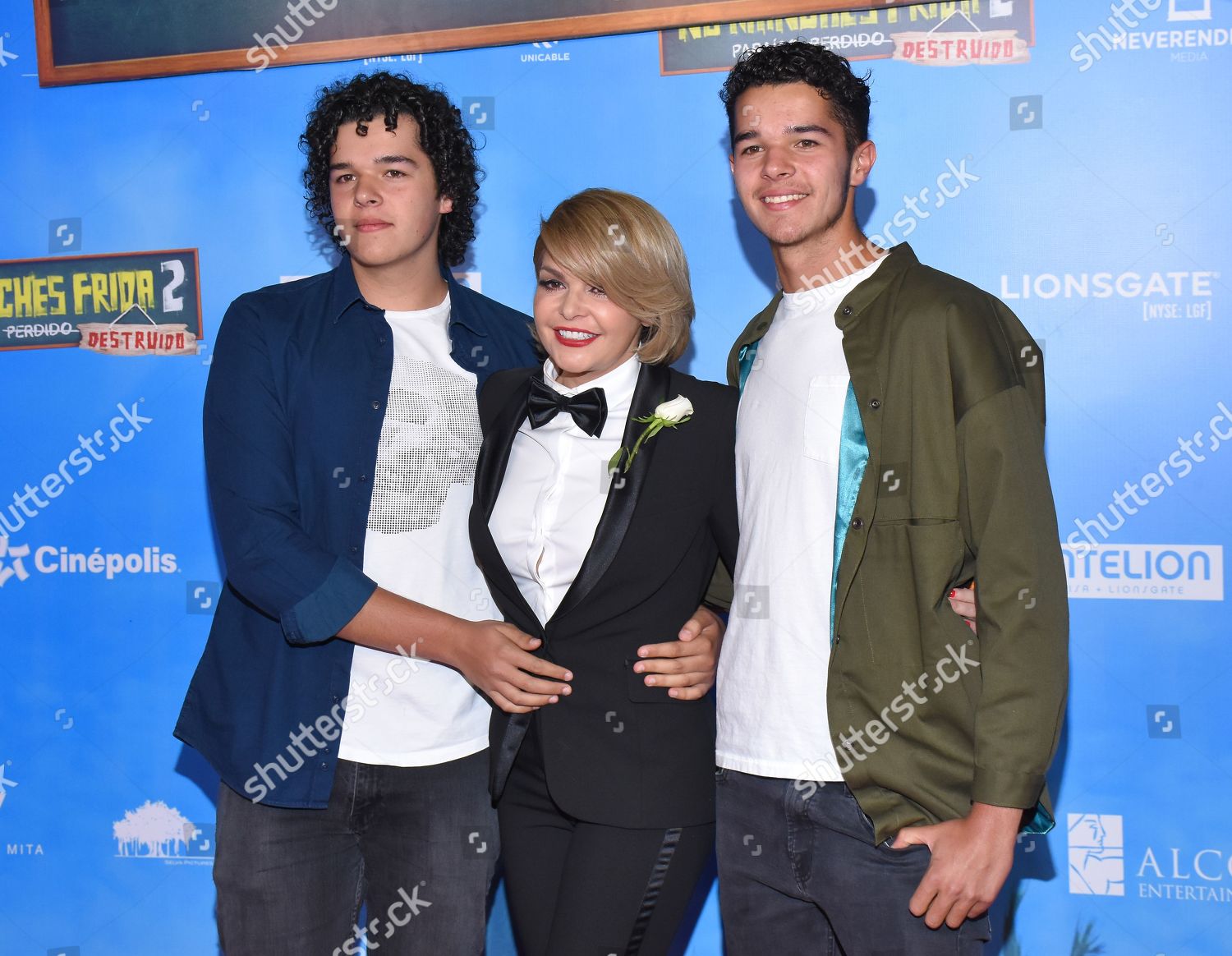 Itati Cantoral Her Sons Editorial Stock Photo - Stock Image | Shutterstock