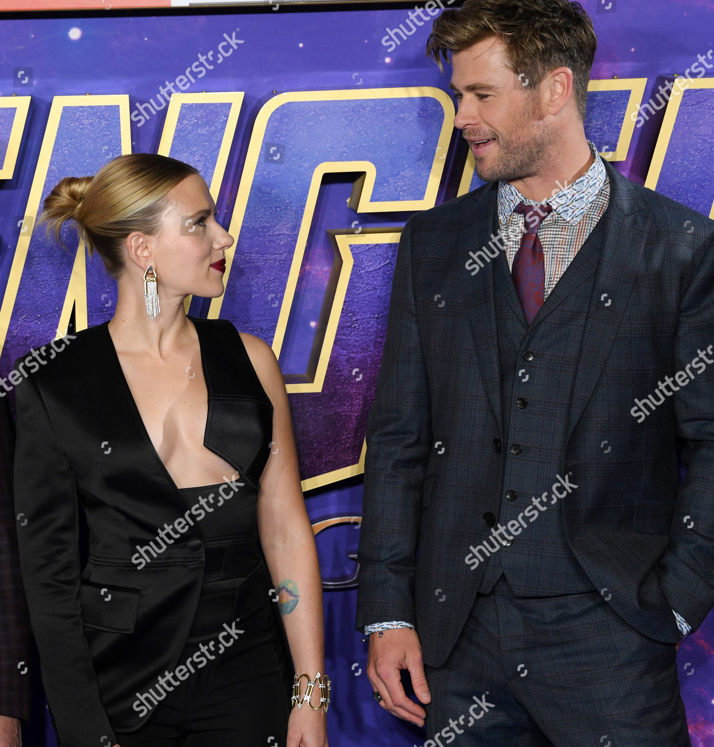 Scarlett Johansson Chris Hemsworth Redakcni Stock Fotografie Stock Snimek Shutterstock