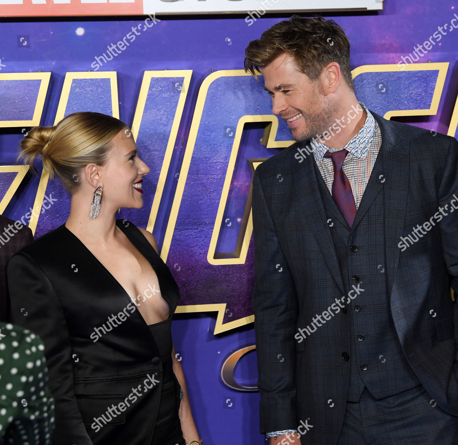 Scarlett Johansson Chris Hemsworth Editorial Stock Photo