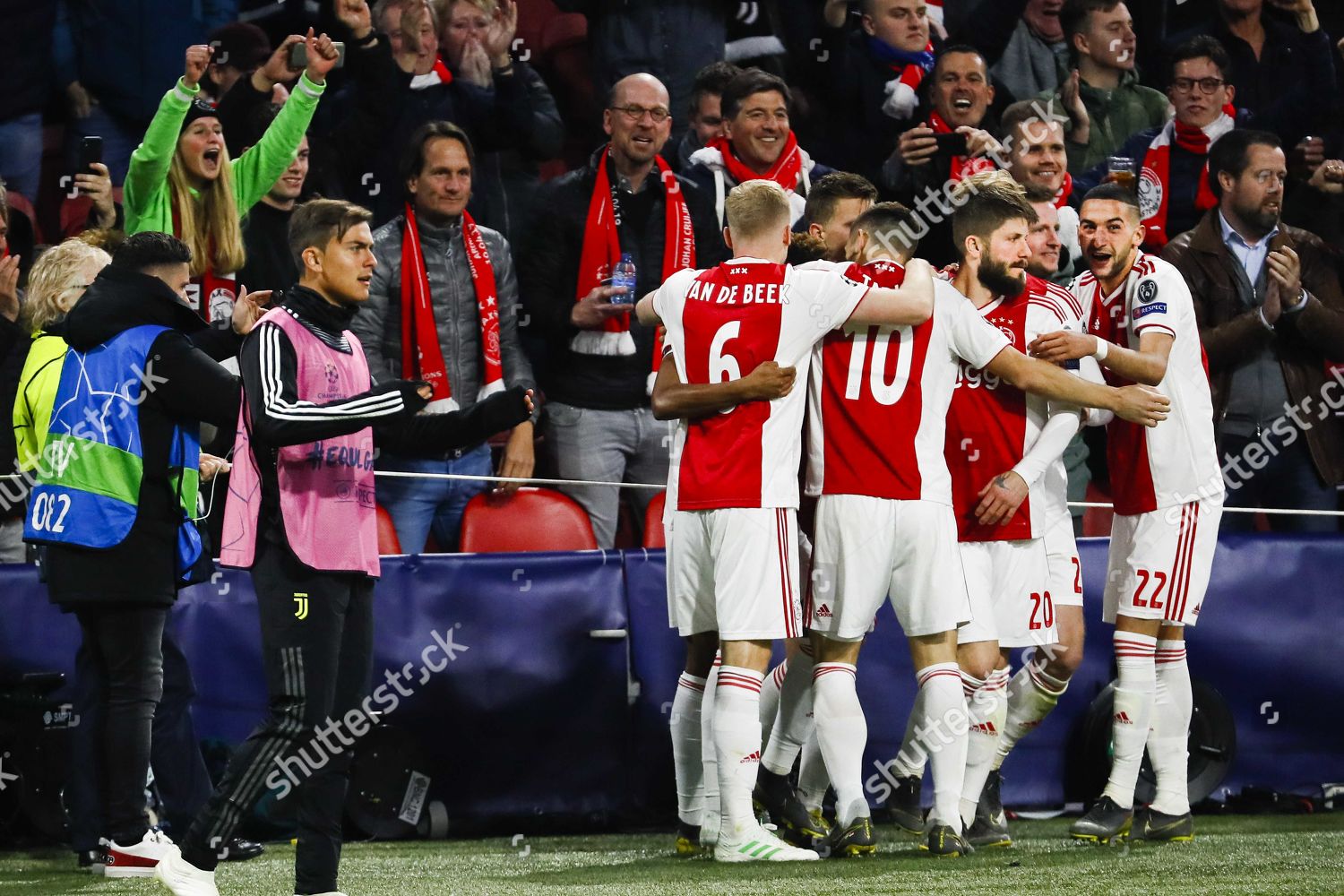 Ajax Players Celebrate 11 Goal During Uefa Editorial Stock Photo Stock Image Shutterstock