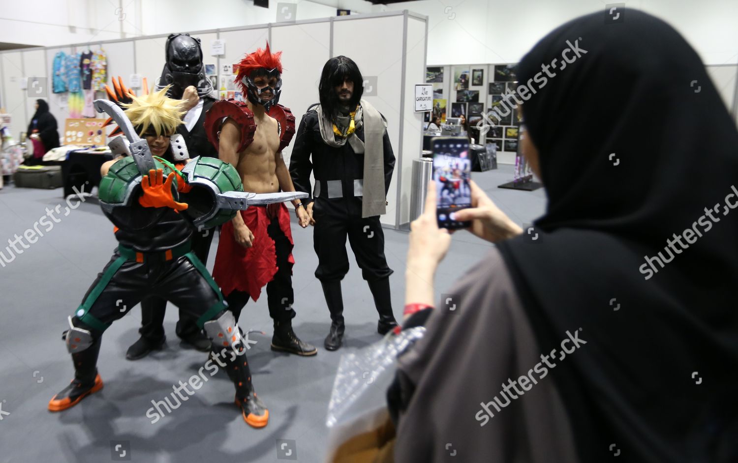 Guests Costumes Attend Middle East Film Comic Editorial Stock