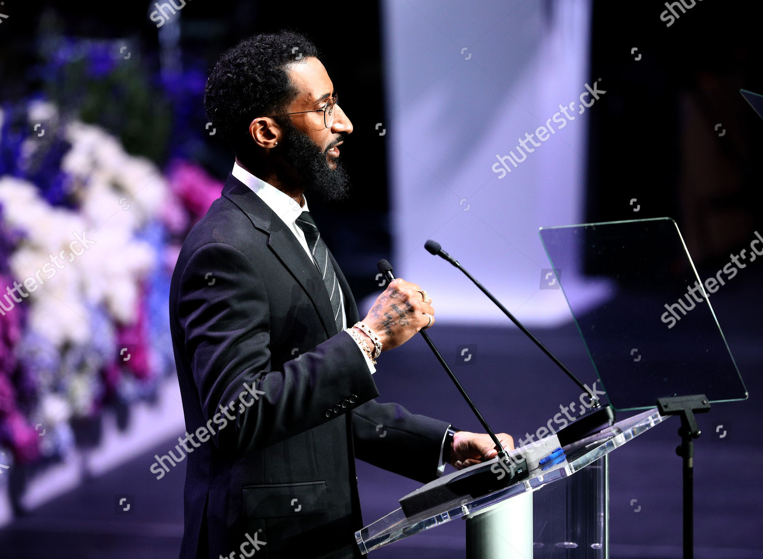 Samuel Asghedom speaks onstage during Nipsey Hussles Editorial Stock Photo - Stock ...