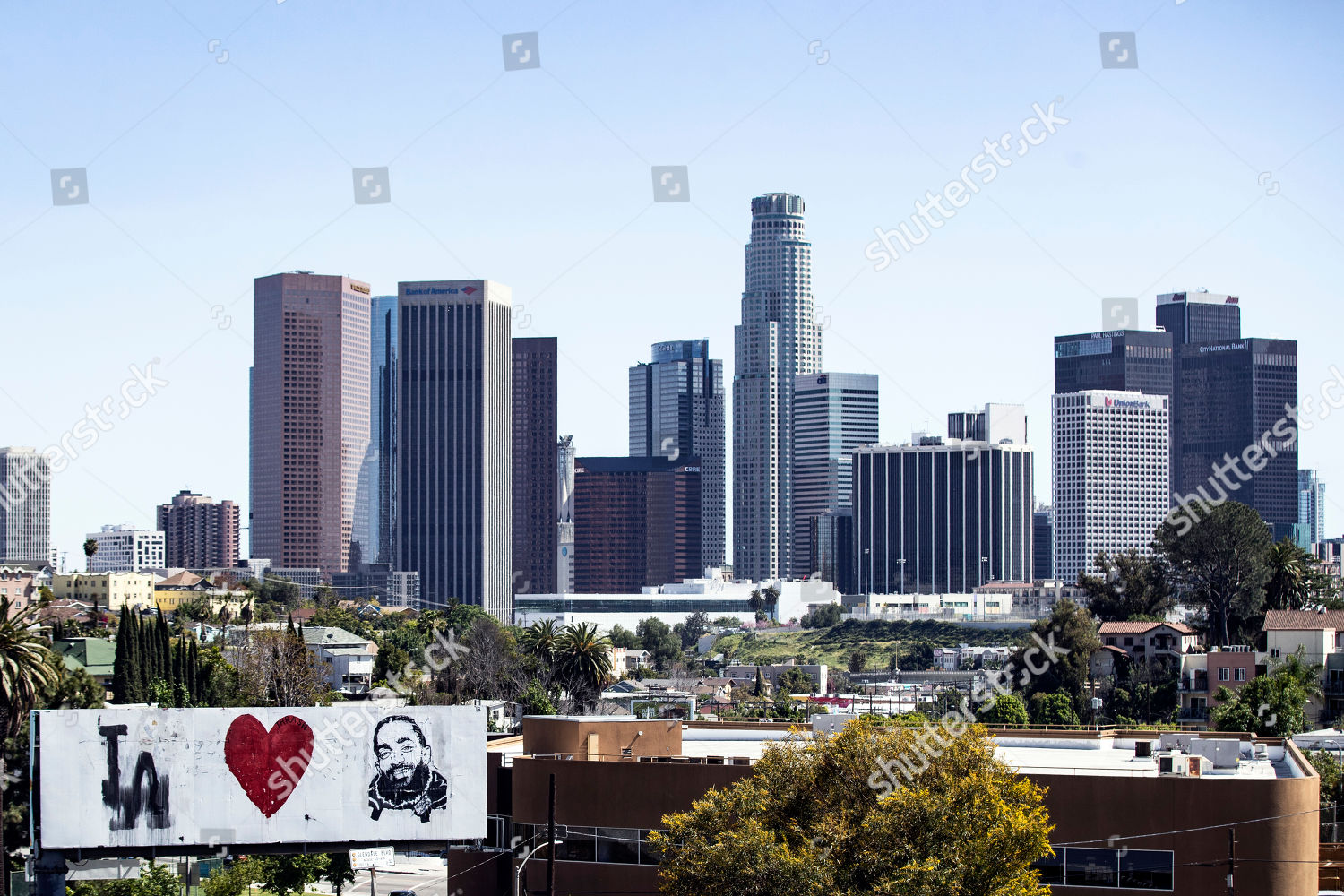 Photo: Nipsey Hussle billboard near downtown Los Angeles
