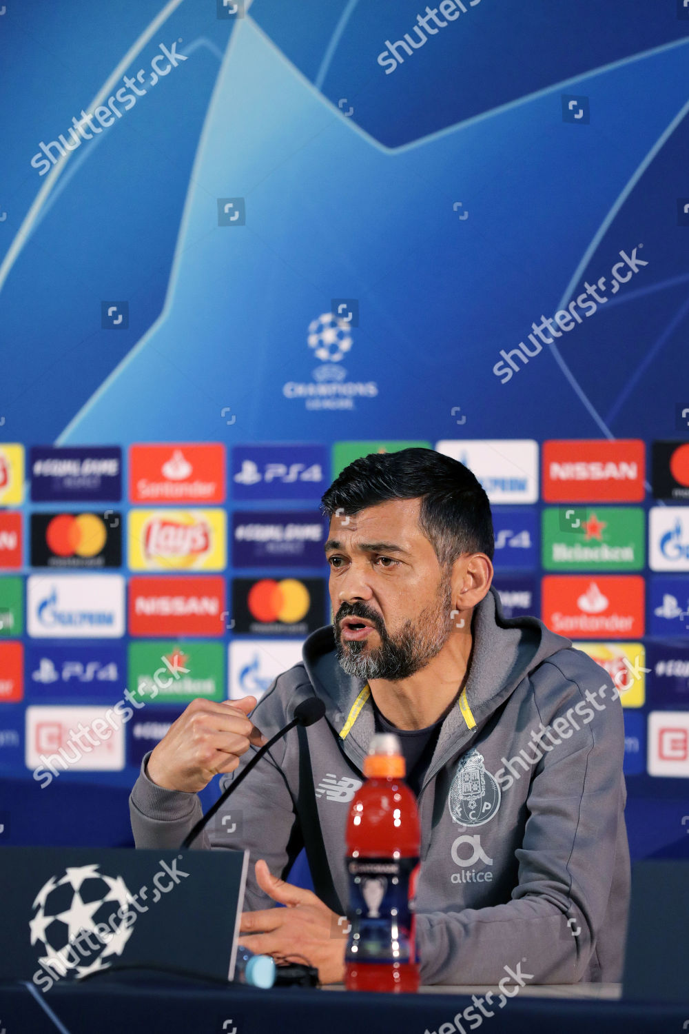 Fc Porto Head Coach Sergio Conceicao Attends Editorial Stock Photo