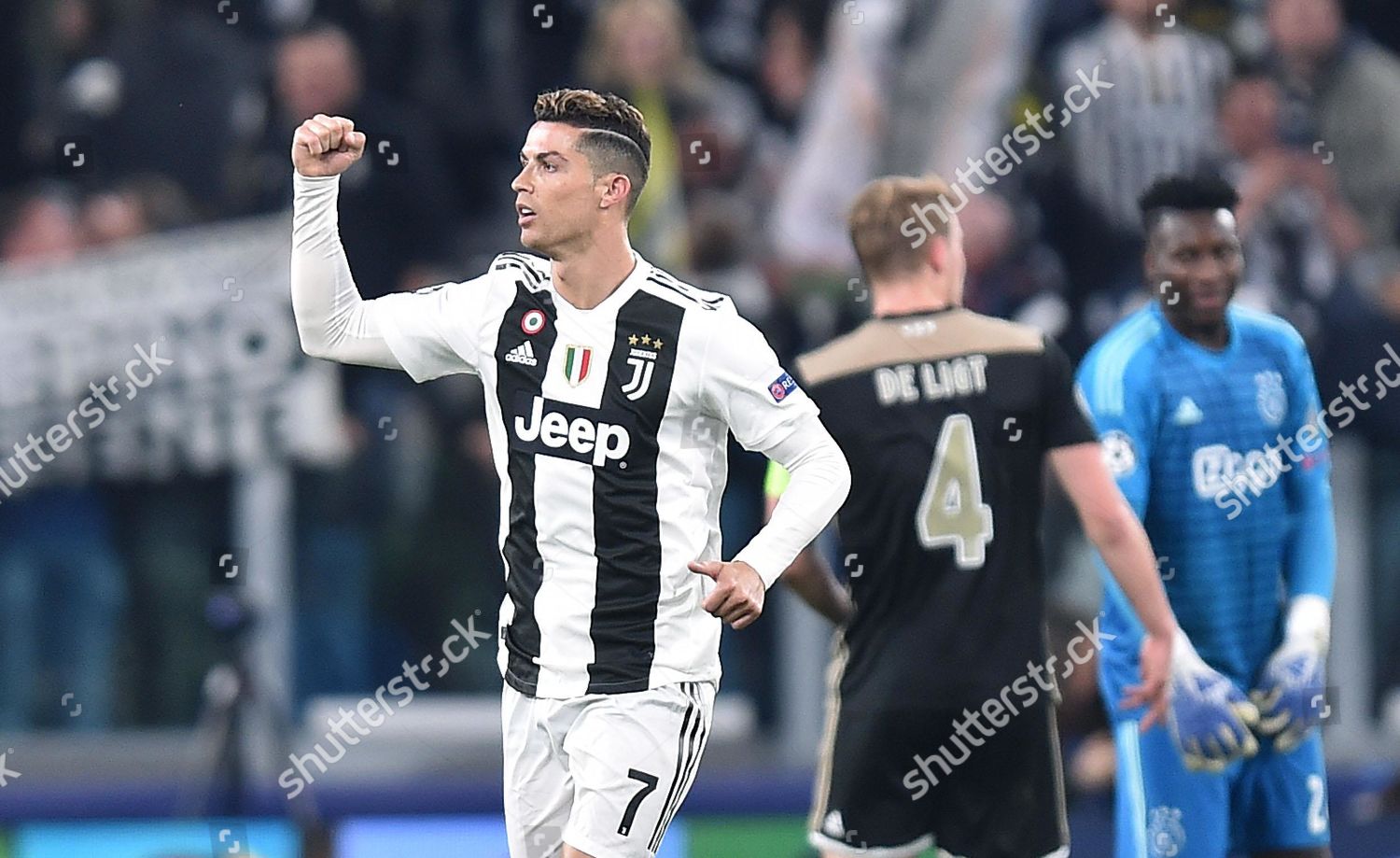 Juventus Cristiano Ronaldo Celebrates Scoring 10 Lead