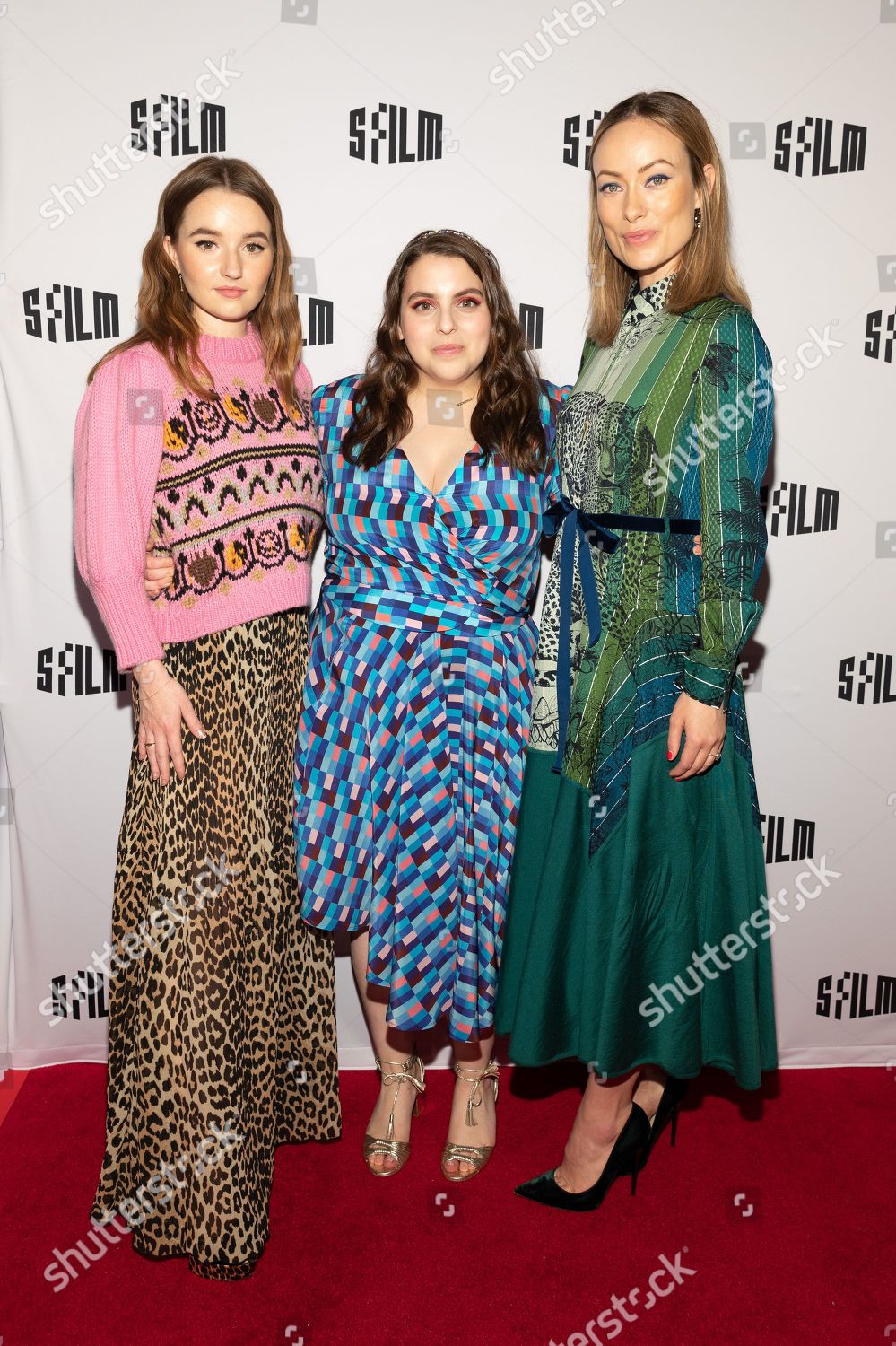 Kaitlyn Dever Beanie Feldstein Olivia Wilde Editorial Stock Photo