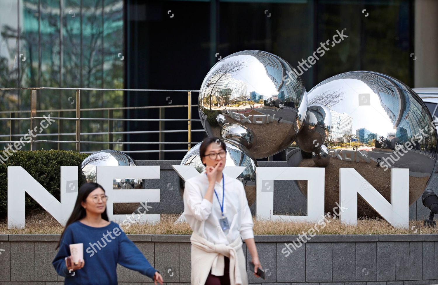 People Walk Next Nexon Company Logo Outside Editorial Stock Photo Stock Image Shutterstock