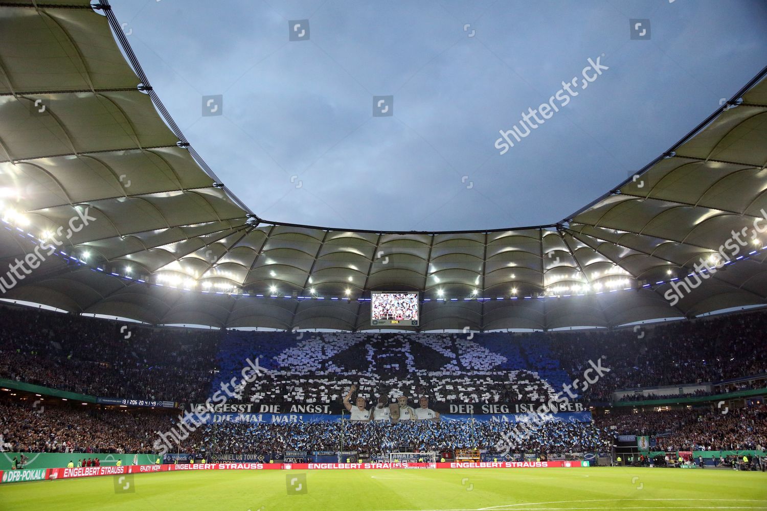 Choreografie Nordseite Hsv Fans Dfb Pokal Editorial Stock Photo Stock Image Shutterstock