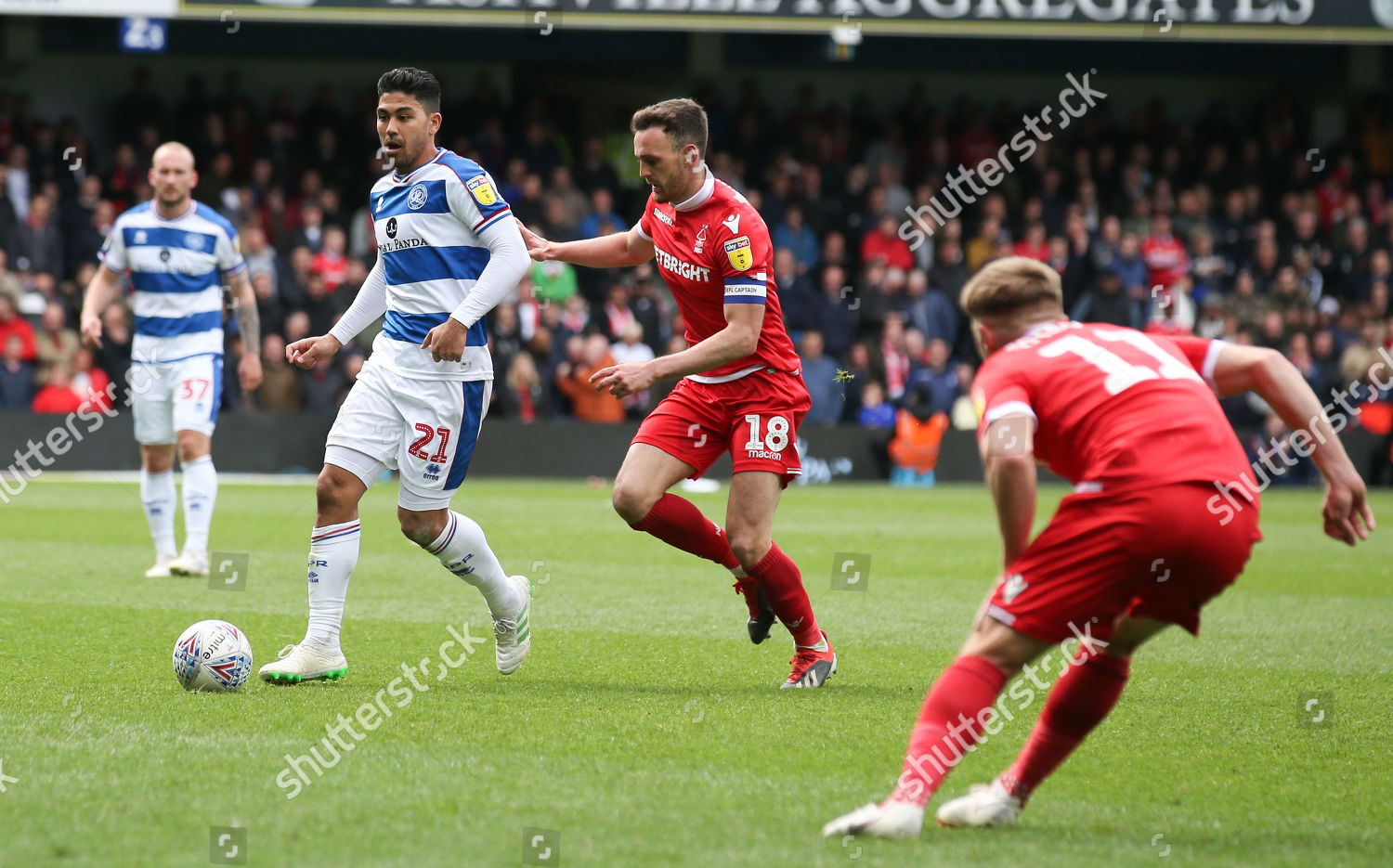 Massimo Luongo Qpr Jack Robinson Nottingham Forest Editorial Stock