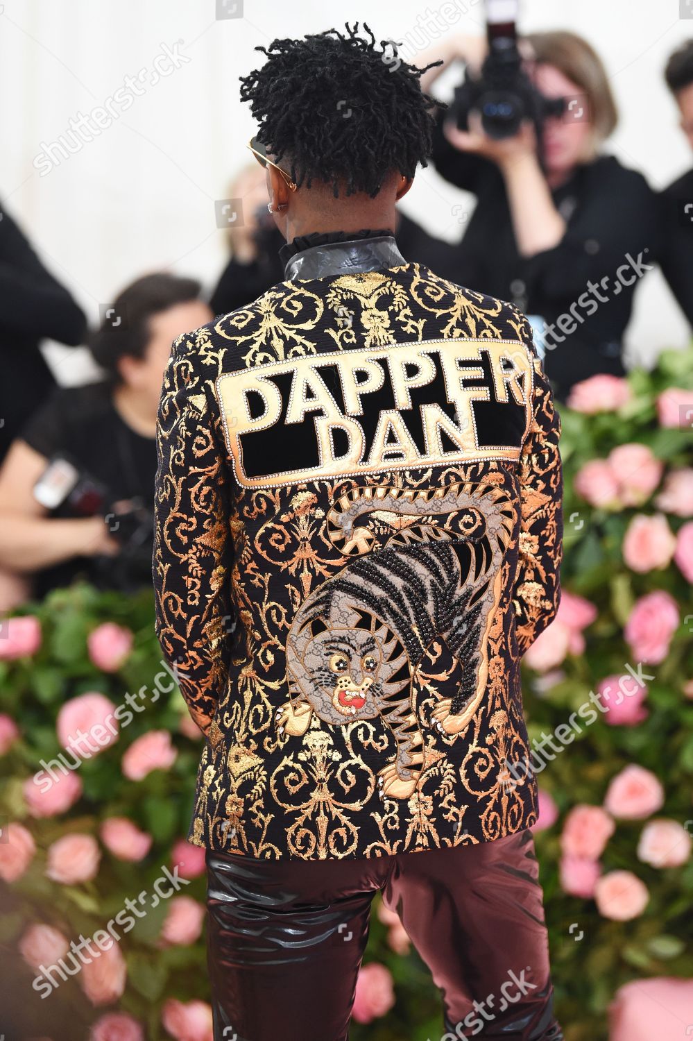 Download Dapper Dan Wearing Embroidered Gucci Blazer Wallpaper