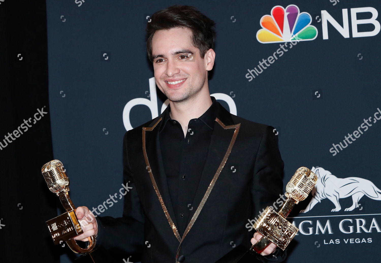Brendon Urie Panic Disco Patd Poses Editorial Stock Photo - Stock Image