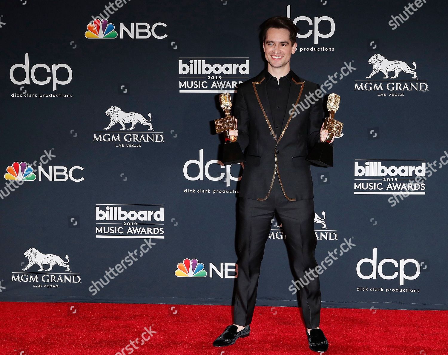 Brendon Urie Panic Disco Patd Poses Editorial Stock Photo - Stock Image
