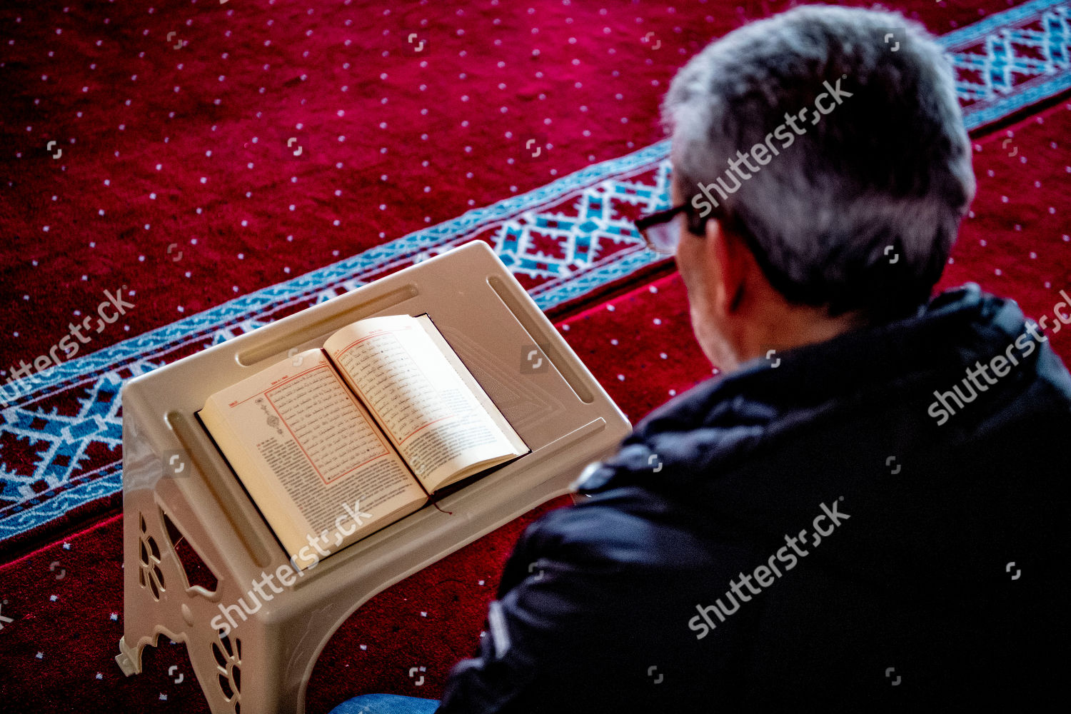 person-prayer-mevlana-mosque-editorial-stock-photo-stock-image