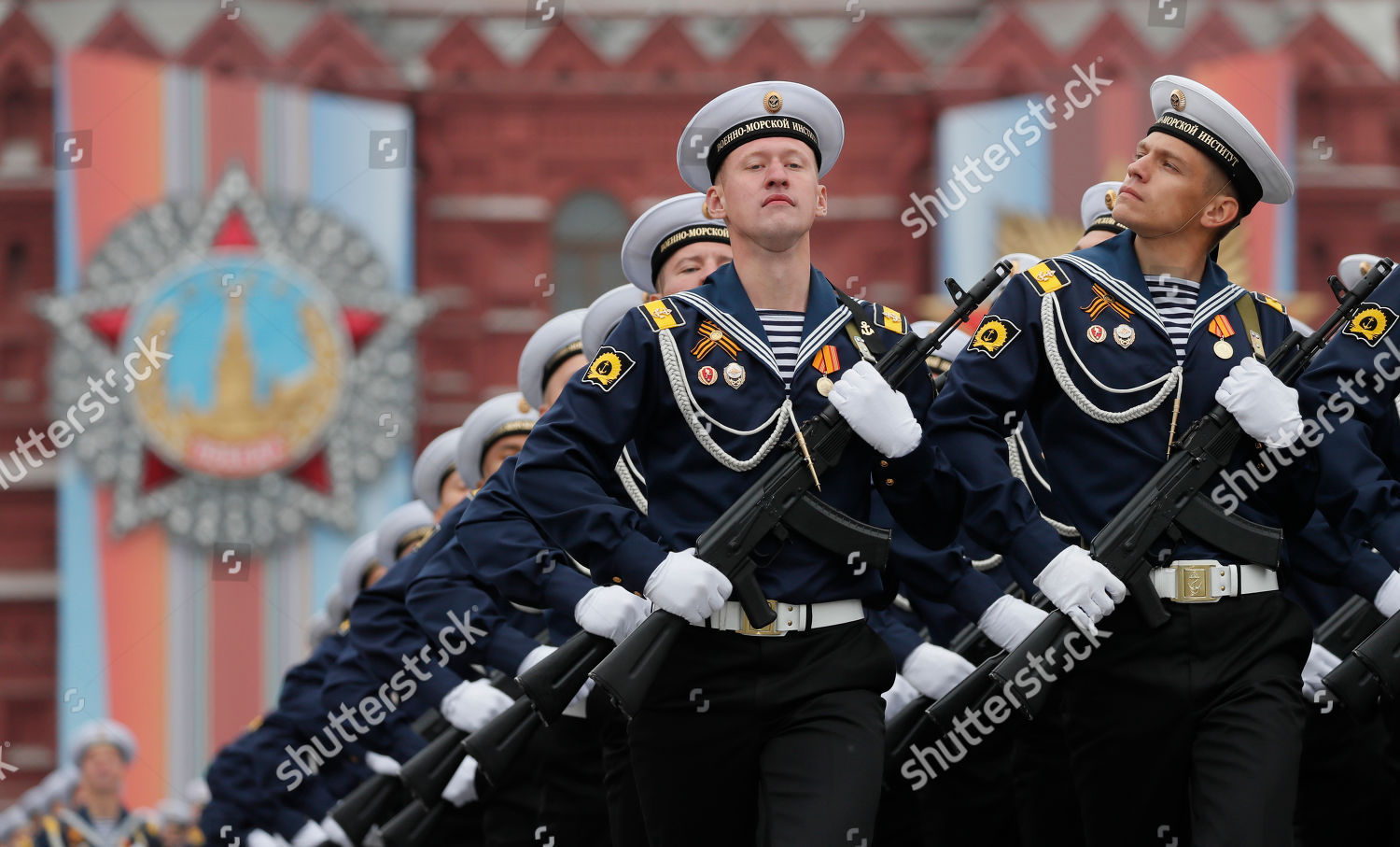 Russian Navy Sailors March During Victory Day Editorial Stock Photo Stock Image Shutterstock