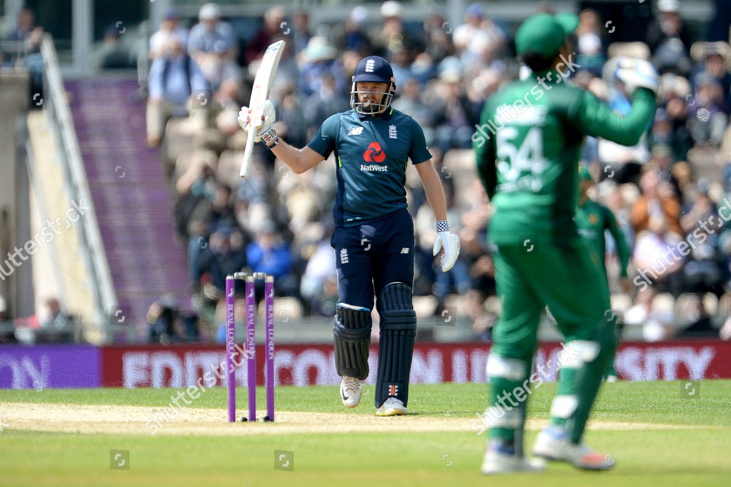 Jonny Bairstow England Raises His Bat Editorial Stock Photo - Stock ...