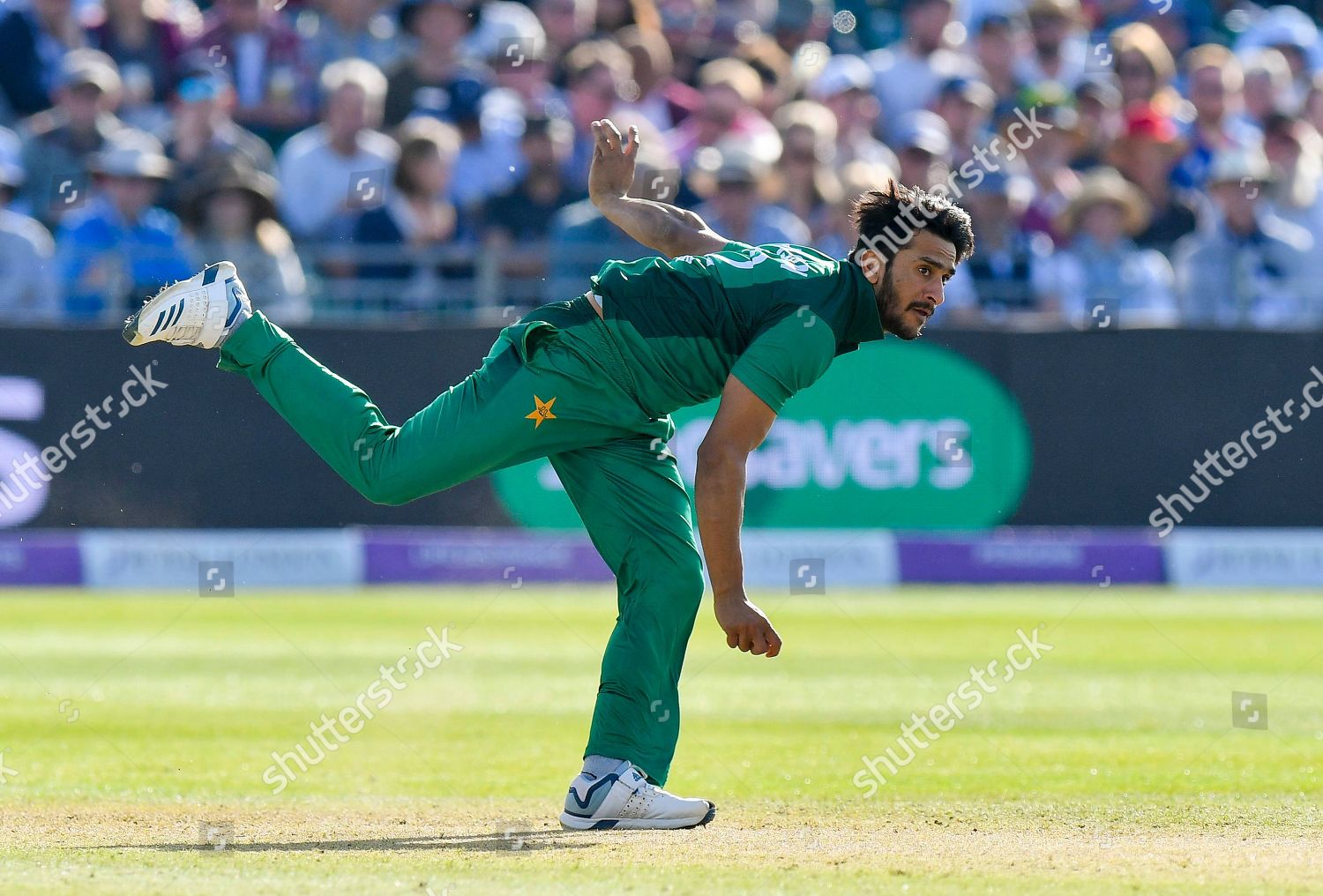 Hasan Ali Pakistan Bowling During Third Editorial Stock Photo Stock