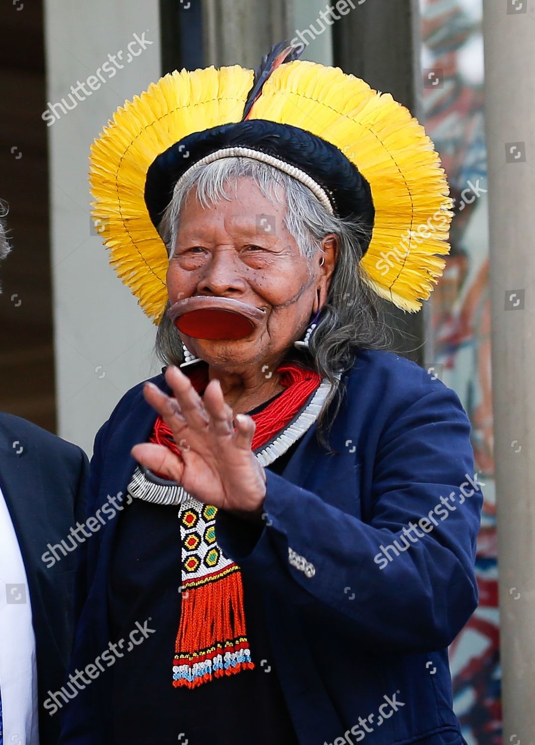 Indigenous Brazilian Chief Kayapo Raoni Metuktire Editorial Stock Photo Stock Image Shutterstock