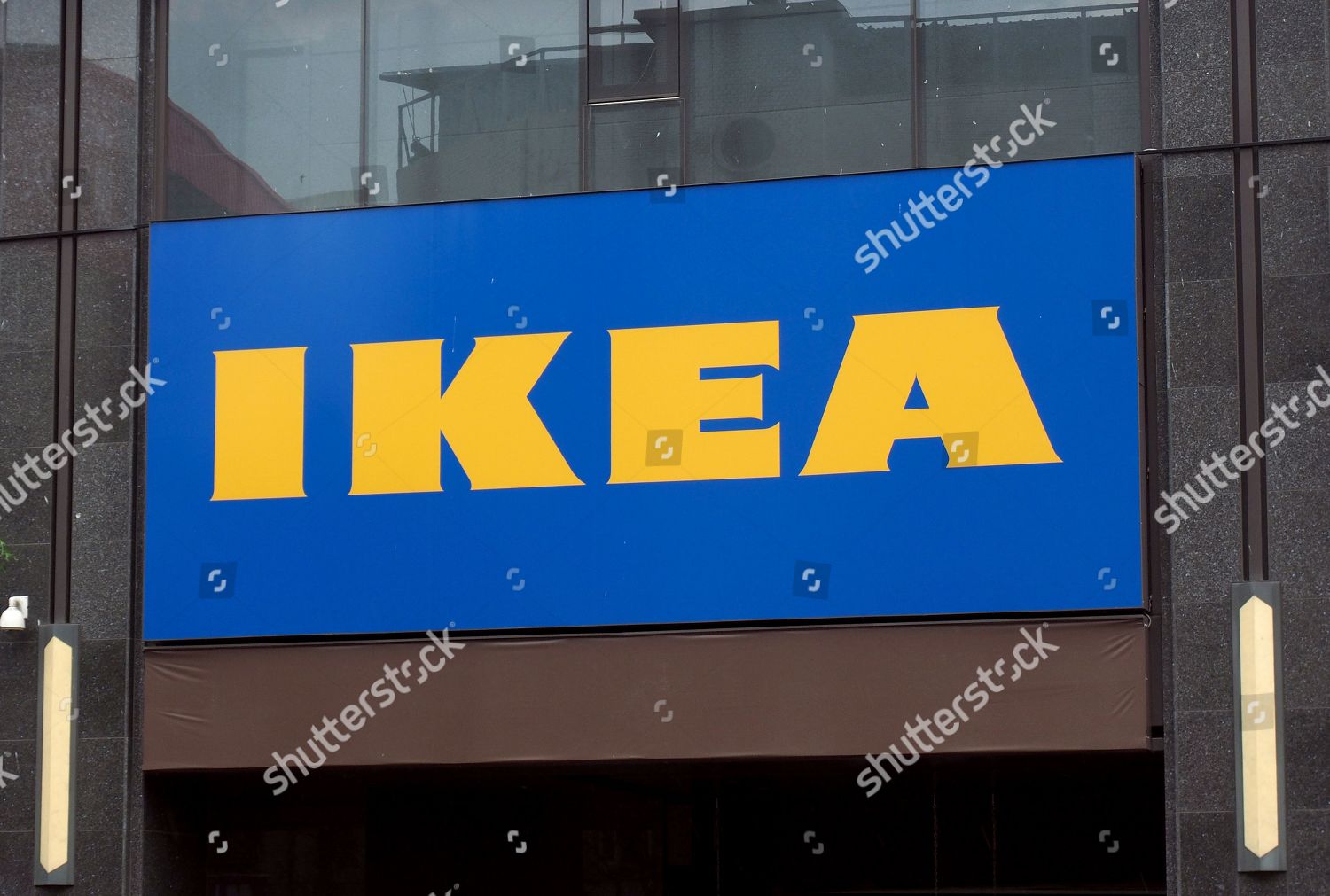 Ikea Logo Outside Newly Opened Ikea Store Editorial Stock Photo