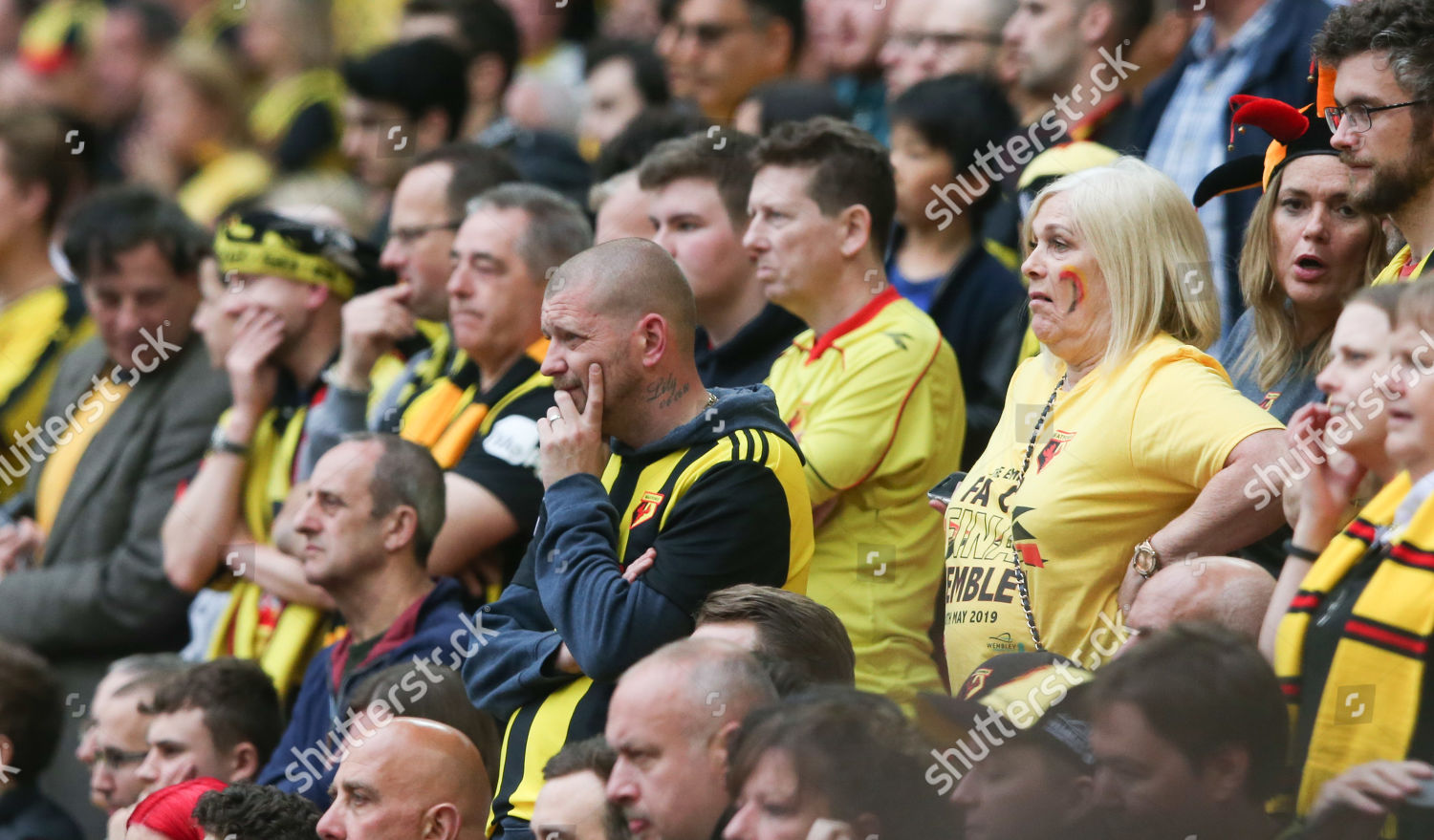 Disappointed Watford Supporters Editorial Stock Photo - Stock Image ...