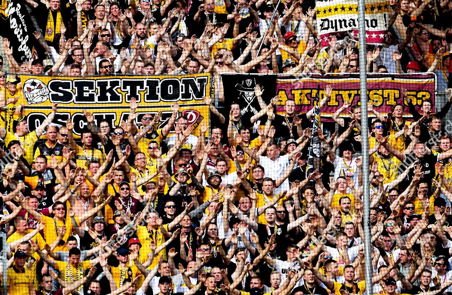 Dynamo Dresden Fans Cheer During German Bundesliga Editorial Stock Photo Stock Image Shutterstock