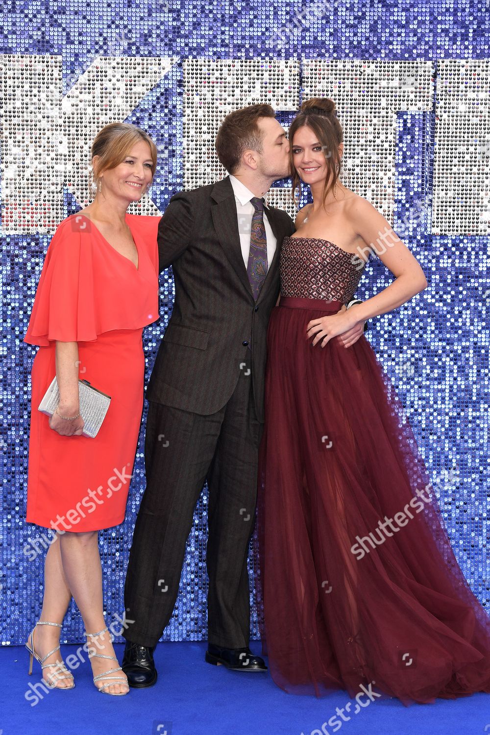 Christine Egerton Taron Egerton Emily Thomas Editorial Stock Photo