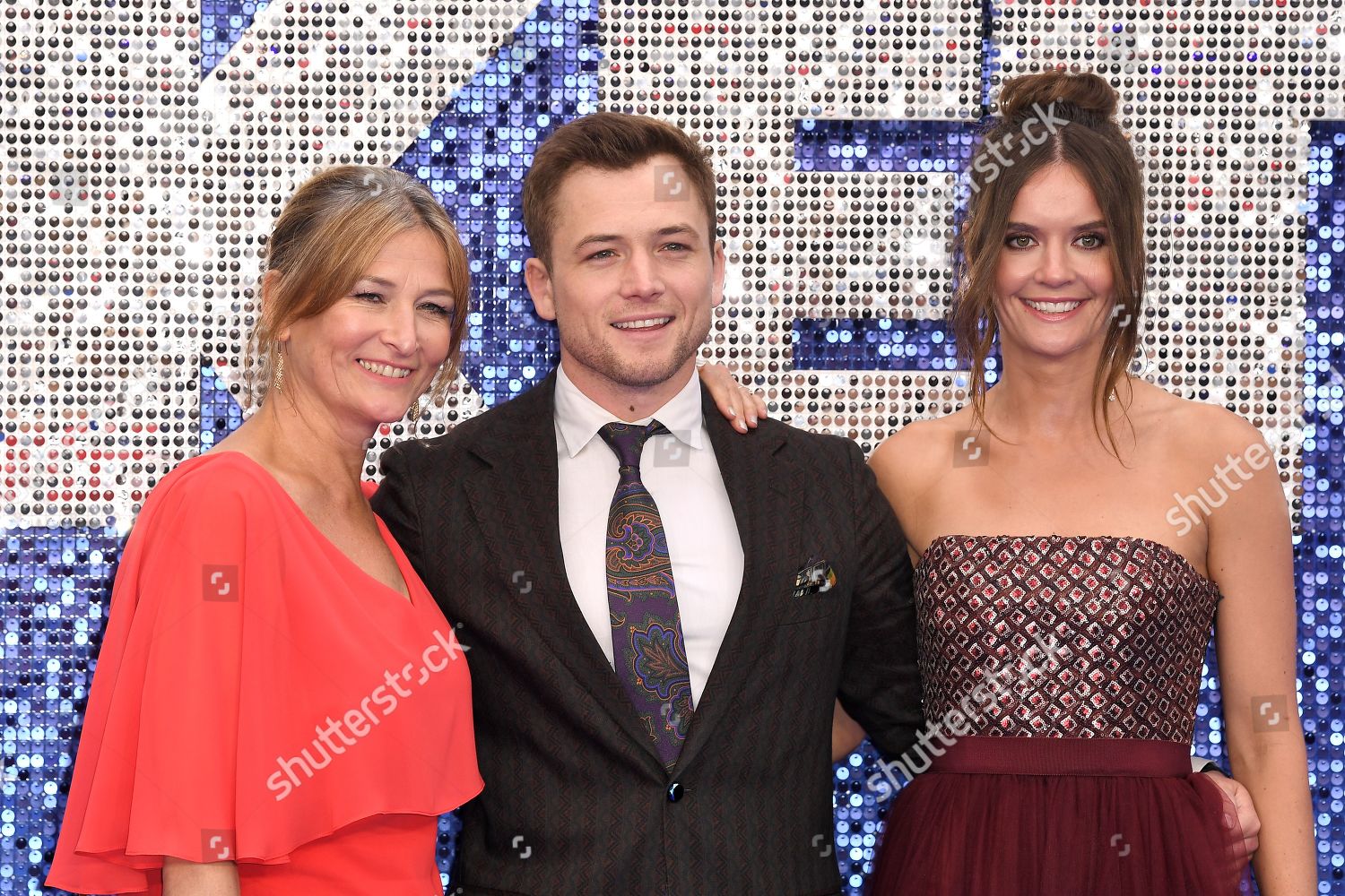 Christine Egerton Taron Egerton Emily Thomas Editorial Stock Photo