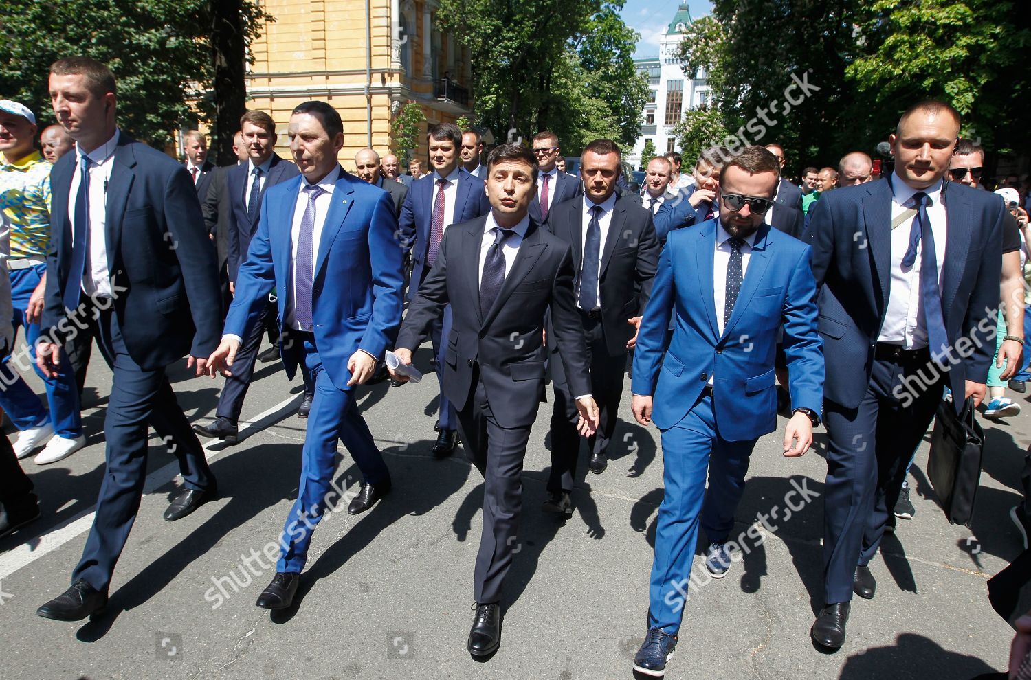 Presidentelect Volodymyr Zelensky C Walks Presidential Office Editorial Stock Photo Stock Image Shutterstock