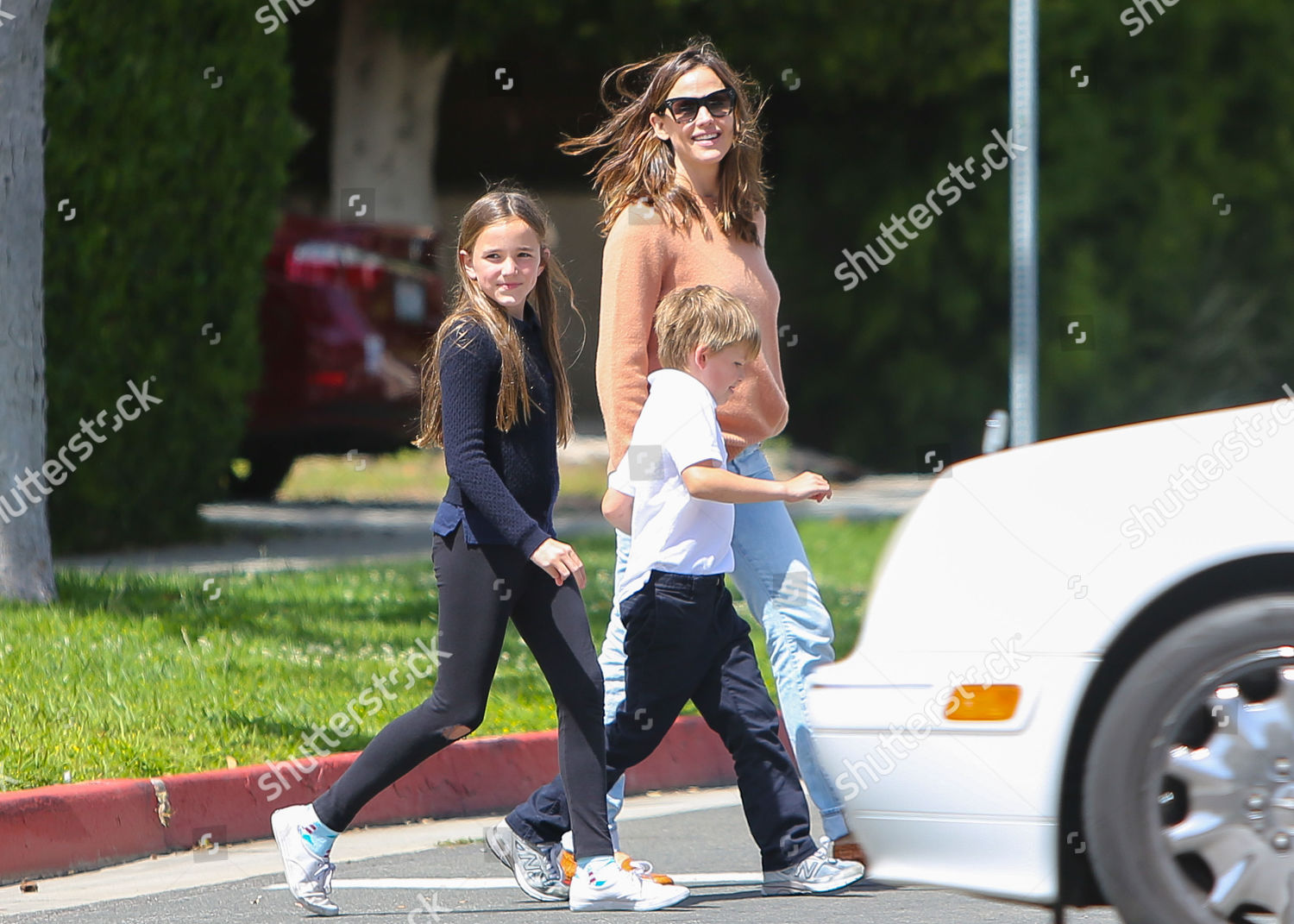 Jennifer Garner Her Children Seraphina Affleck Editorial Stock Photo ...