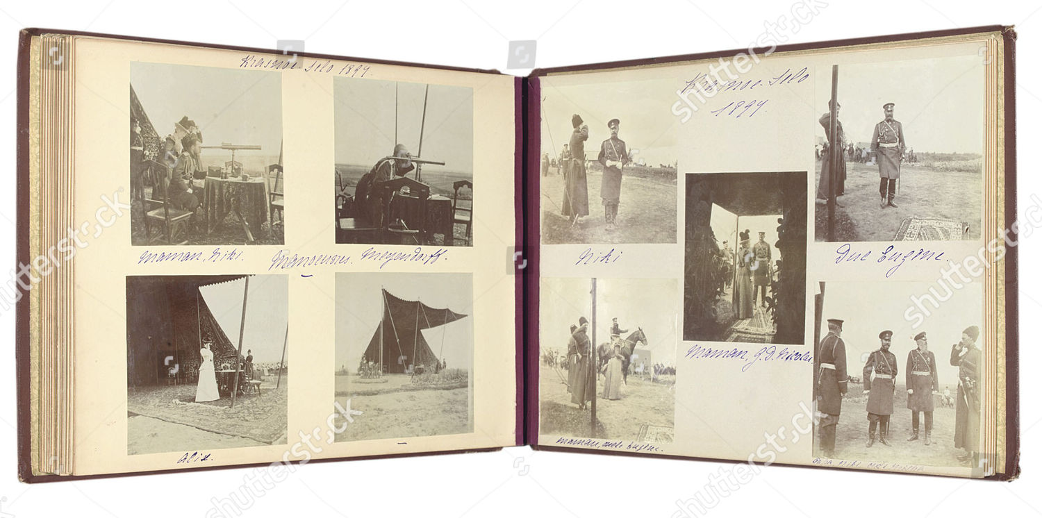 Photo Album Showing Murdered Tsar Nicholas Editorial Stock Photo ...