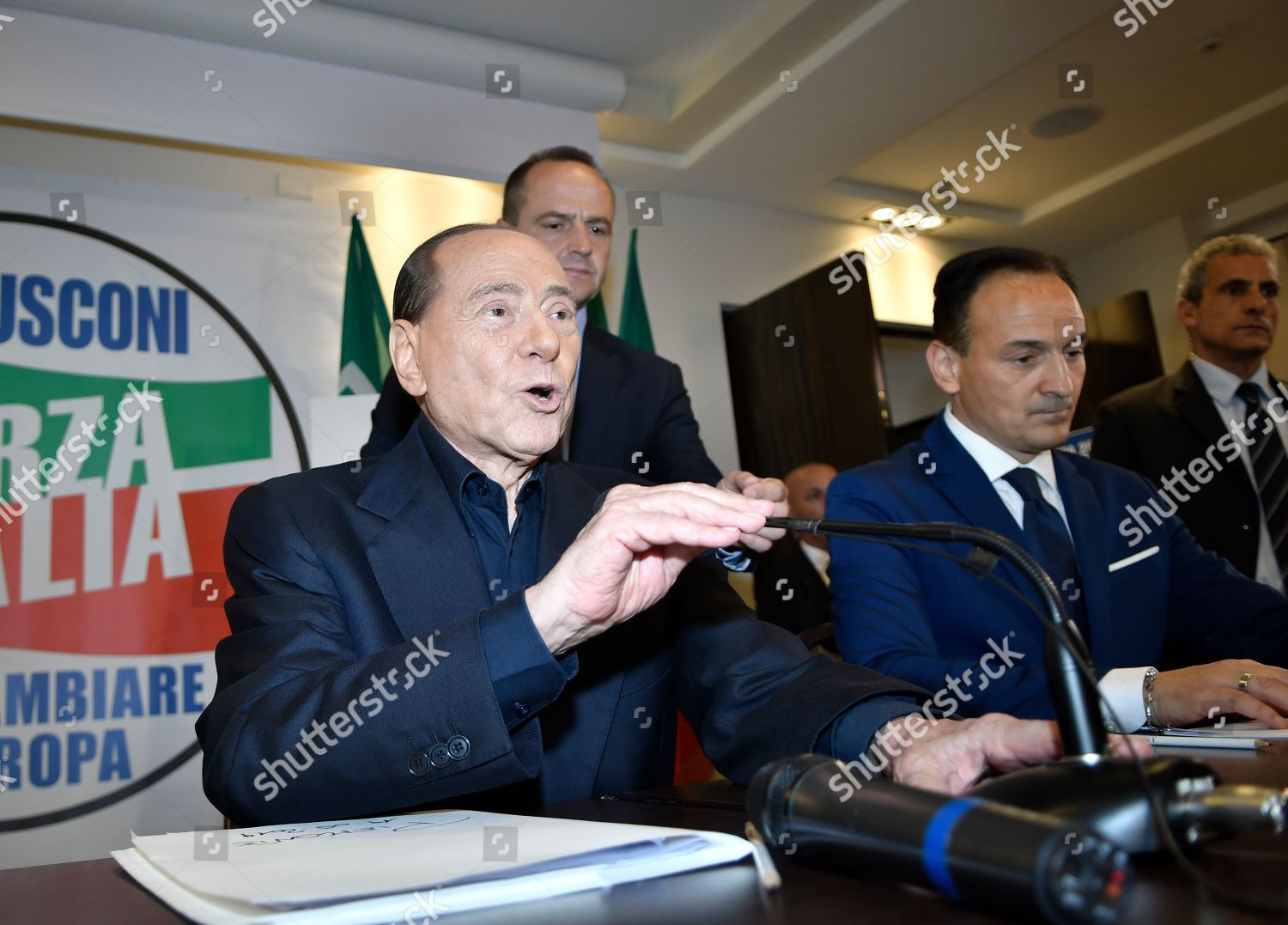 Silvio Berlusconi Alberto Cirio Editorial Stock Photo - Stock Image ...